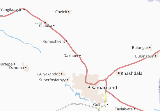 Karte Stadtplan Dakhbet