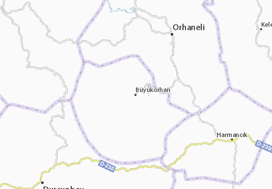 Büyükorhan Map