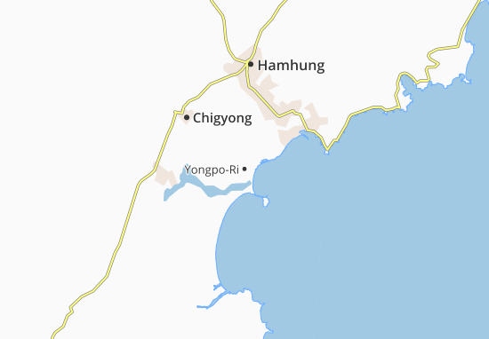 Karte Stadtplan Yongpo-Ri