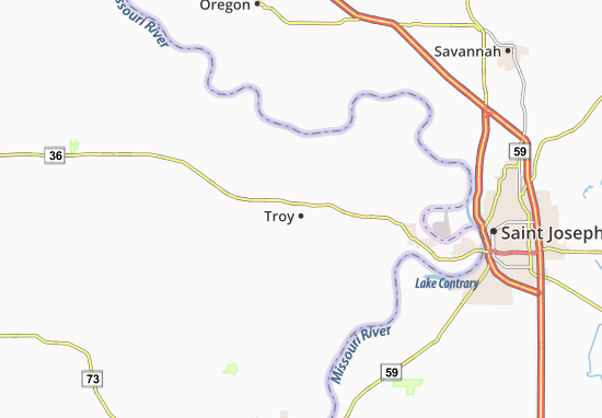 Karte Stadtplan Troy