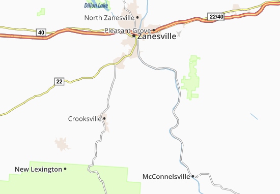 Kaart Plattegrond Cannelville