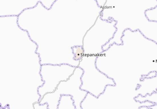Mapa Stepanakert