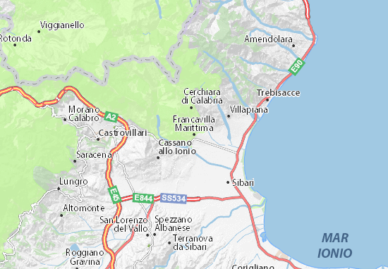Francavilla Marittima Map