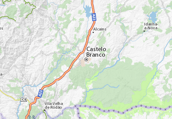 Kaart Plattegrond Castelo Branco