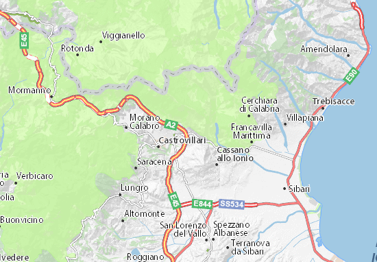 Karte Stadtplan Frascineto