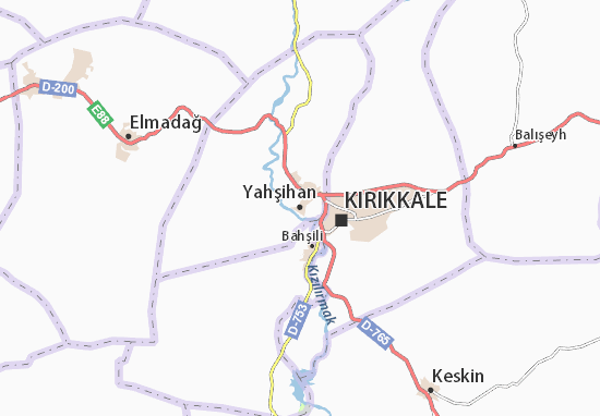 Kaart Plattegrond Yahşihan