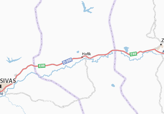 Hafik Map