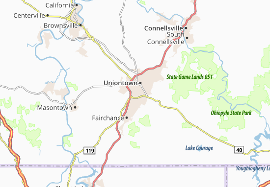 Kaart Plattegrond Leith-Hatfield