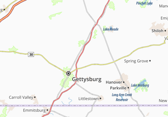 Mapa Hunterstown