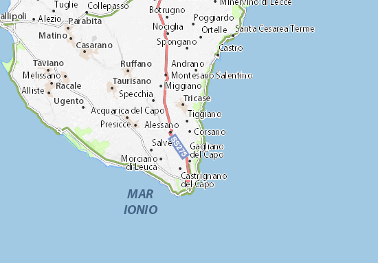 Corsano Map