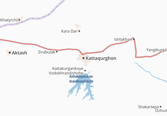 Karte Stadtplan Kattaqurghon