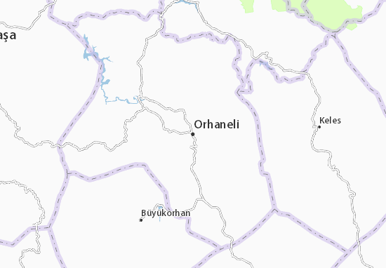 Mapa Orhaneli