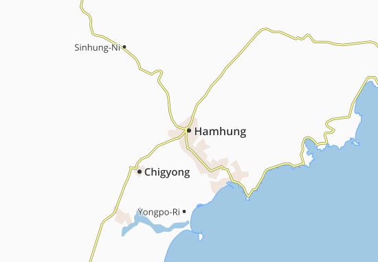 Mapa Hamhung