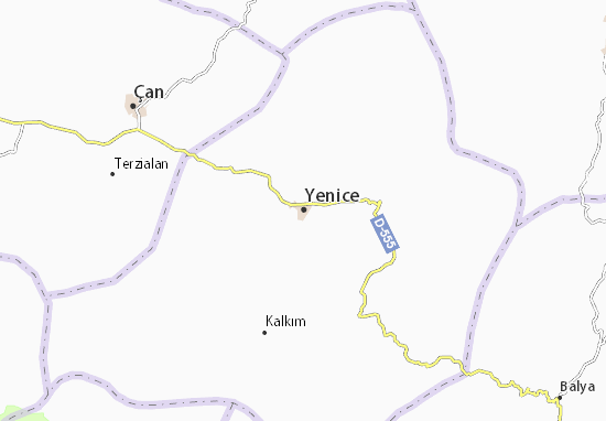 Yenice Map