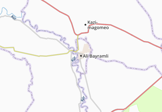 Kaart Plattegrond Ali Bayramli
