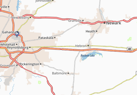 Kirkersville Map