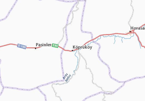 Mapa Köprüköy