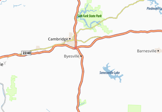 Byesville Map