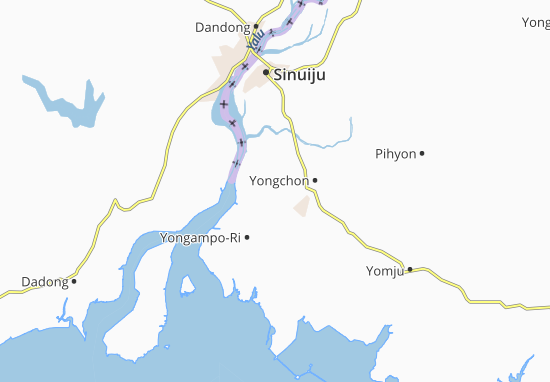 Kaart Plattegrond Soryong-Dong