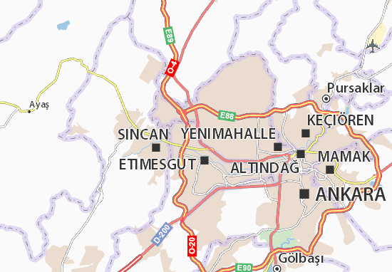 Karte Stadtplan Şehit Osman Avcı