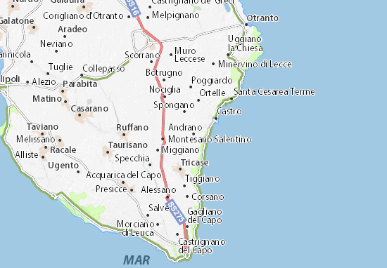 Mapa Andrano