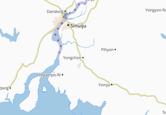 Kaart Plattegrond Yongchon