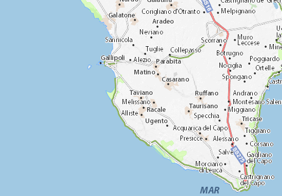 Taviano Map