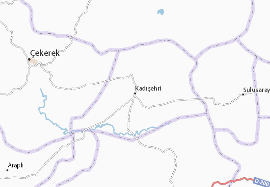 Kaart Plattegrond Kadışehri