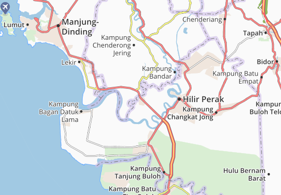 Karte Stadtplan Kampung Permatang Guntong