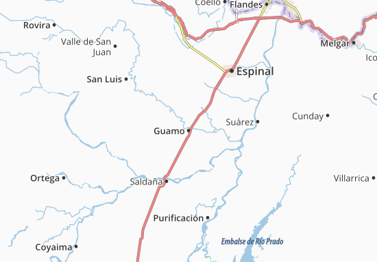 Kaart Plattegrond Guamo
