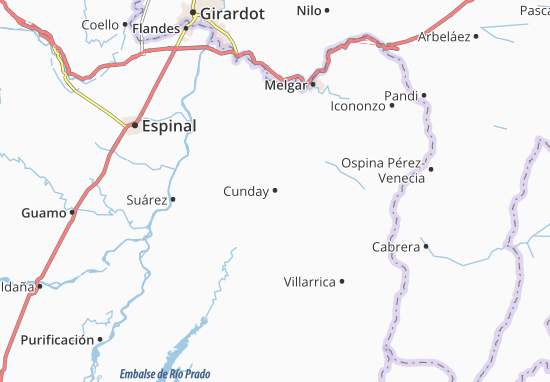 Kaart Plattegrond Cunday