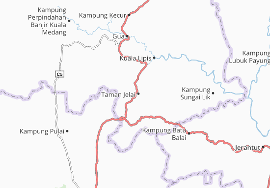 Kaart Plattegrond Taman Jelai