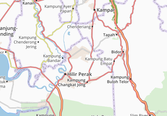 Karte Stadtplan Kampung Sungai Lampam