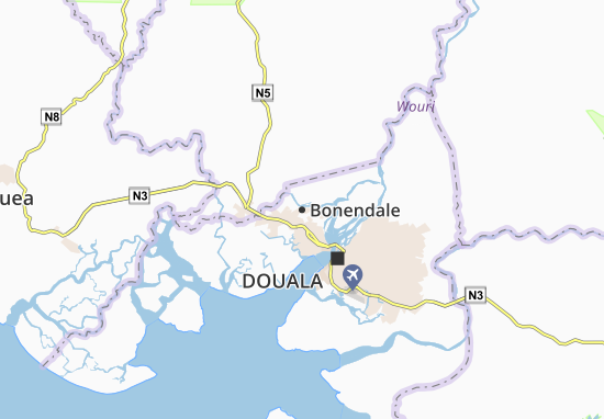Mapa Bonendale