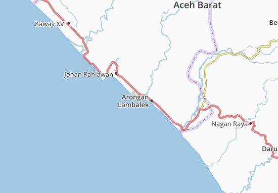 Karte Stadtplan Arongan Lambalek
