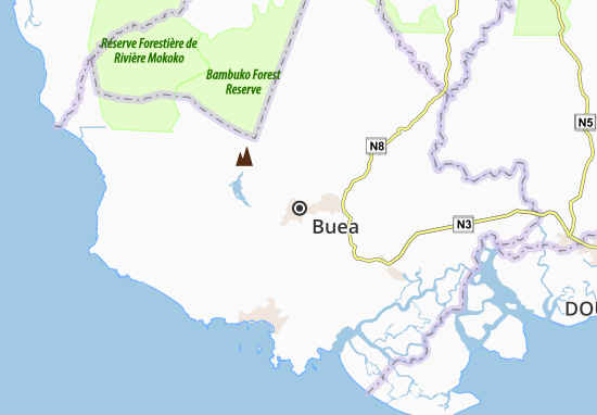 Karte Stadtplan Buea