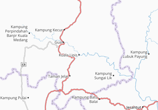 Kaart Plattegrond Kuala Lipis