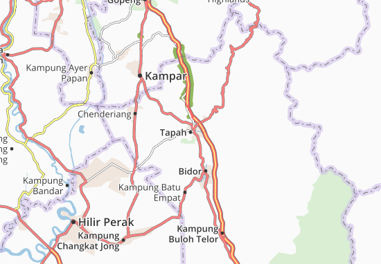 Kaart Plattegrond Tapah