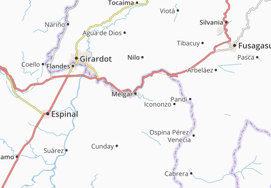 Karte Stadtplan Melgar