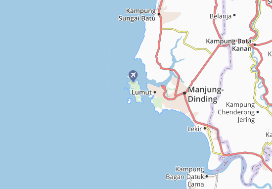 Kaart Plattegrond Pulau Pangkor