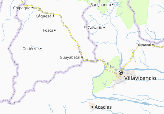 Karte Stadtplan Guayabetal