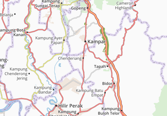 Kaart Plattegrond Chenderiang