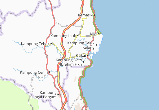 Kaart Plattegrond Kampung Binjai