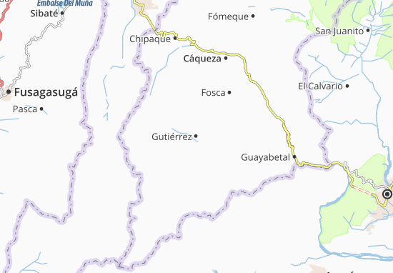 Kaart Plattegrond Gutiérrez