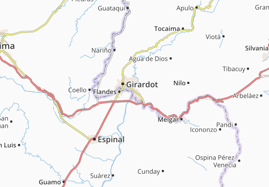 Ricaurte Map