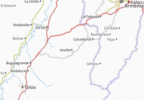 Kaart Plattegrond Sevilla