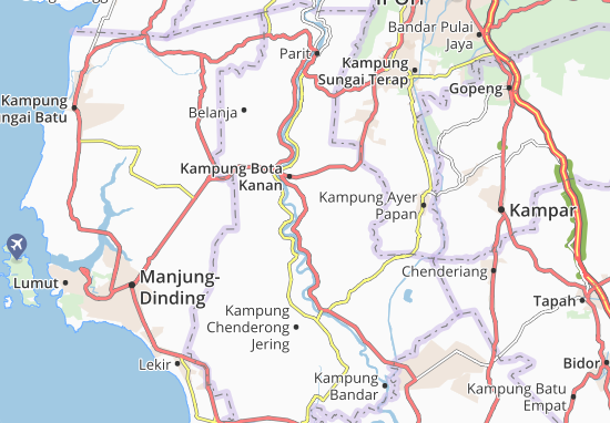 Karte Stadtplan Kampung Ayer Mati
