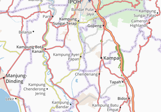 Kaart Plattegrond Kampung Ayer Papan