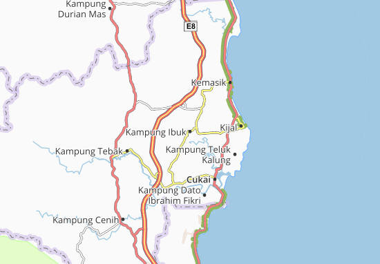 Karte Stadtplan Kampung Ibuk