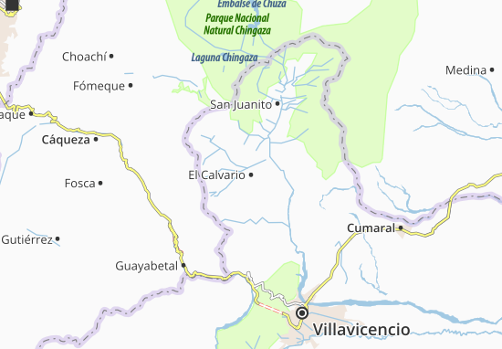 Karte Stadtplan El Calvario